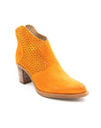 Summer boots in orange tones.