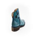 Blue boot on a white background